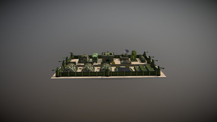 Military Base 3D Model