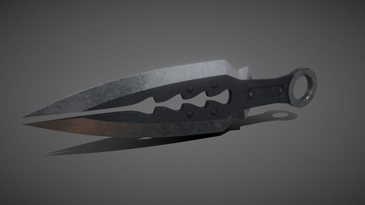 Kunai Knife 3D Model
