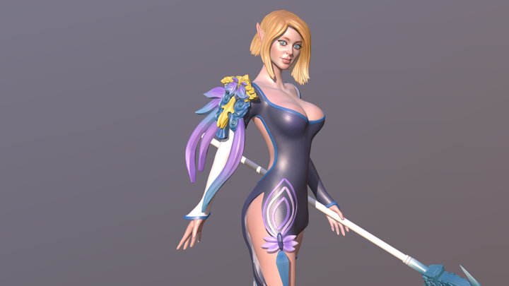 Elf _DnD_archeage 3D Model