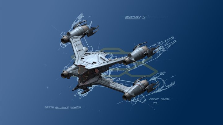 Concept Starfury 3D Model