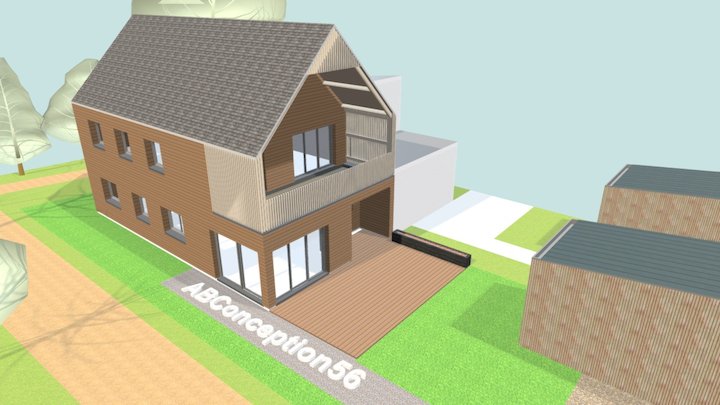 Projet Eco Quartier du Quimpéro à Hennebont 3D Model