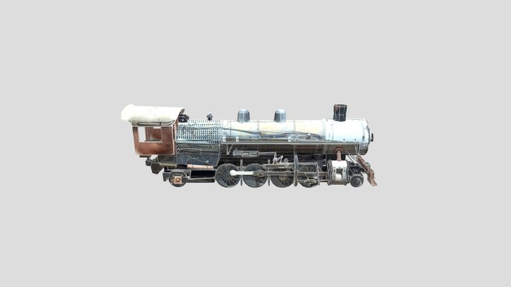 Abandoned steam locomotive