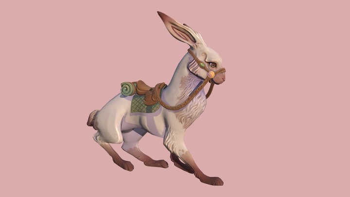 Animation lievre 3D Model