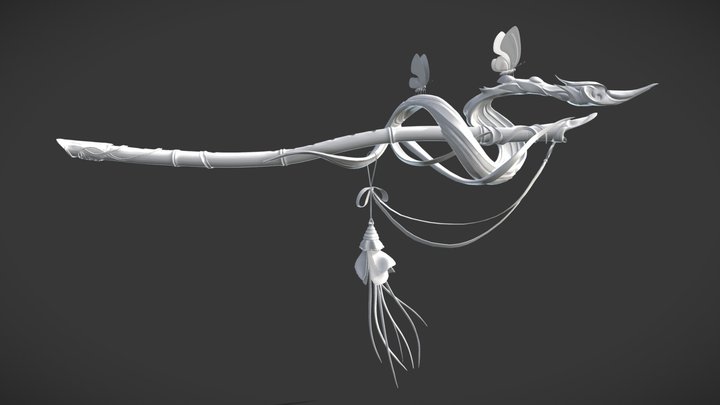 Magical flute - [First sculpting assignement] 3D Model