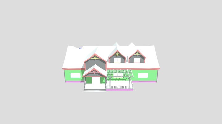 Alpha 2 house Hello Neighbor 3D Model