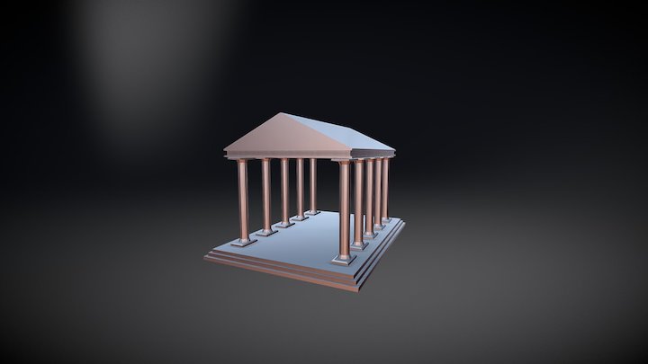 Ancient Classic Temple 3D Model
