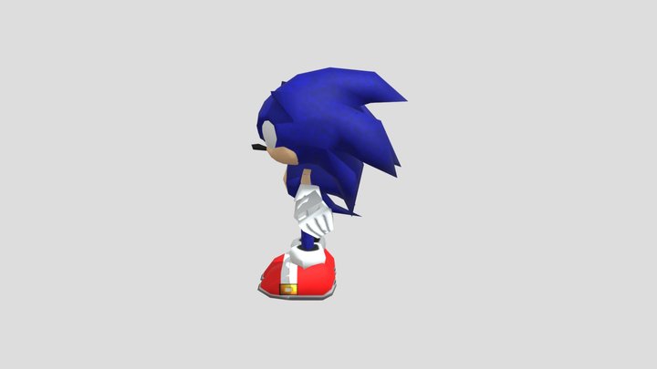 Dreamcast - Sonic Adventure - Sonic 3D Model