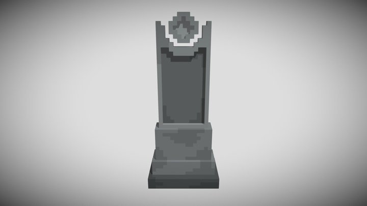 Gravestone Assets - Grave 4 Regular 3D Model