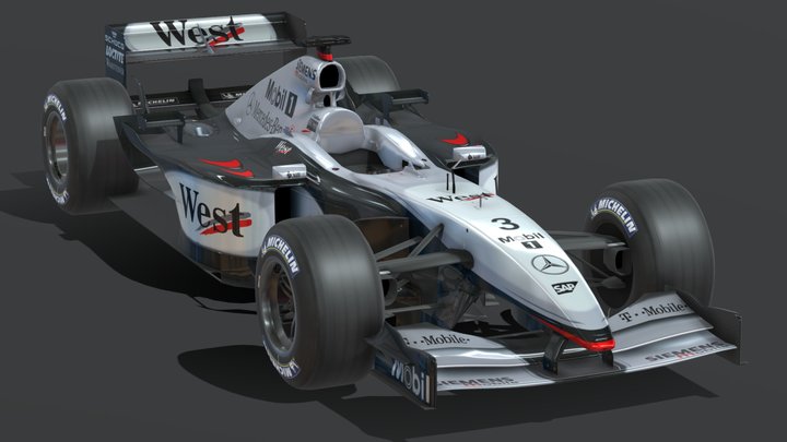 2002 McLaren MP4-17 – Modello 3D gratuito STL