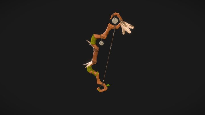 Fantasy bow 3D Model