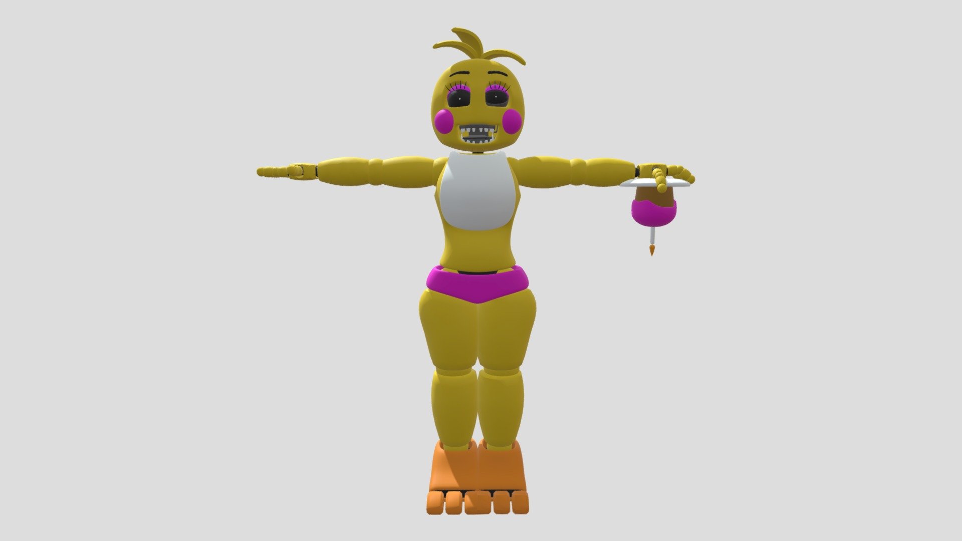 Toy Chica Download Free 3d Model By Dwall8611 Bf749b4 Sketchfab 9451