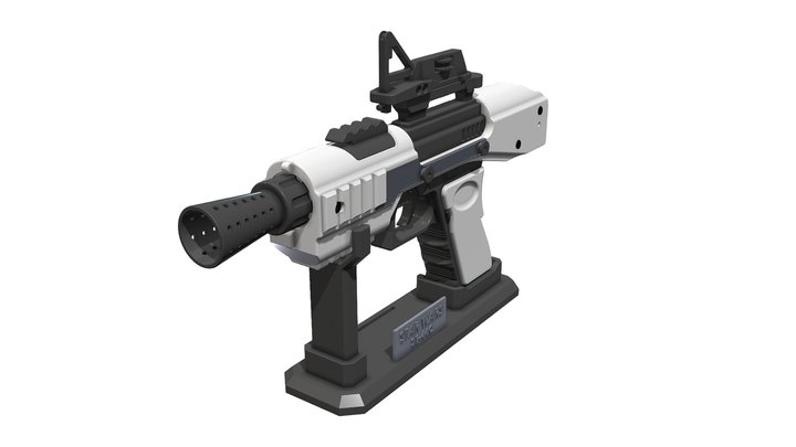 SE-44C Blaster - Star Wars - Printable 3d model 3D Model