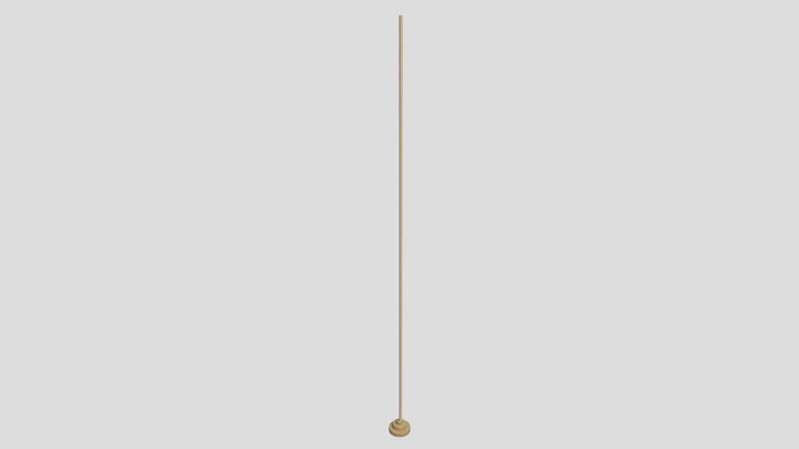 Rigged Bahubali Flag 3D Model