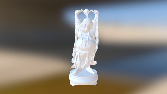 Happy Buddha 3D Model