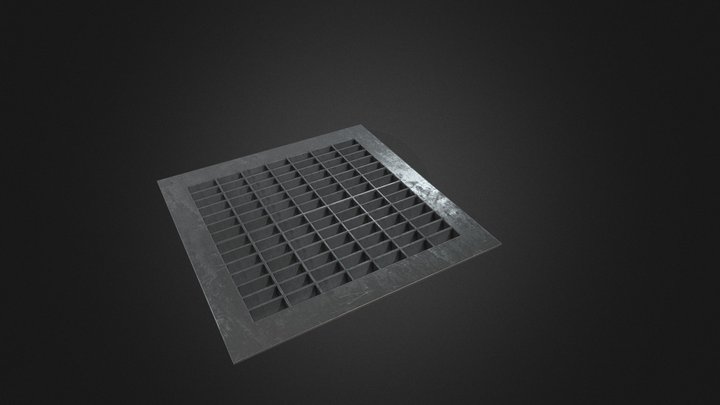 German drainage cover 5 3D Model