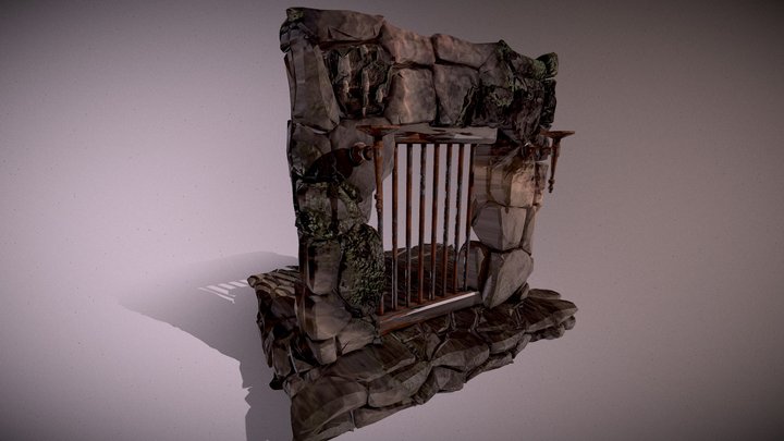 Prison gate 3D Model