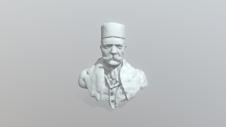Statue of an Egyptian man from the Ottoman era 3D Model