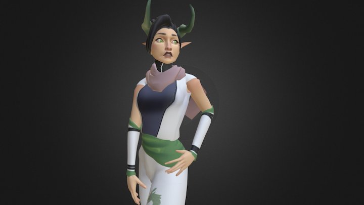 Hunter Woman 3D Model