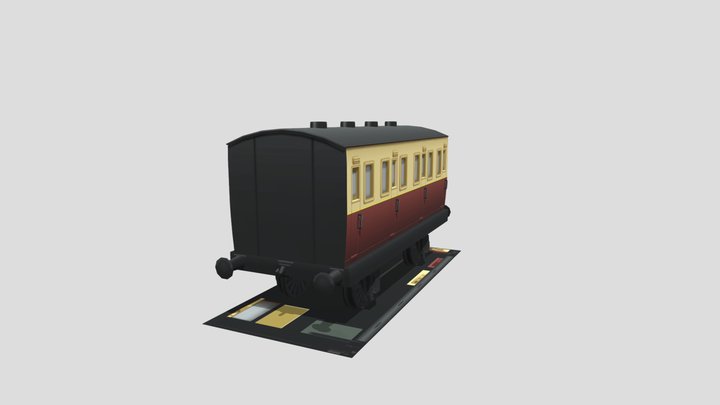 Red Express Coach (Race On) – Gratis 3D-model STL