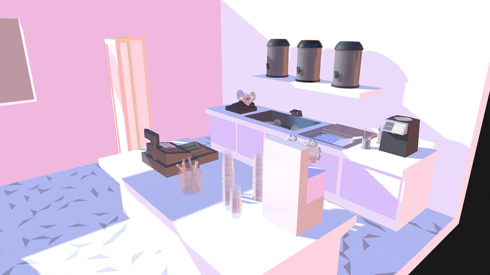 Bubble Tea Shop - 3D model by chill_ipino [bf7c21d] - Sketchfab