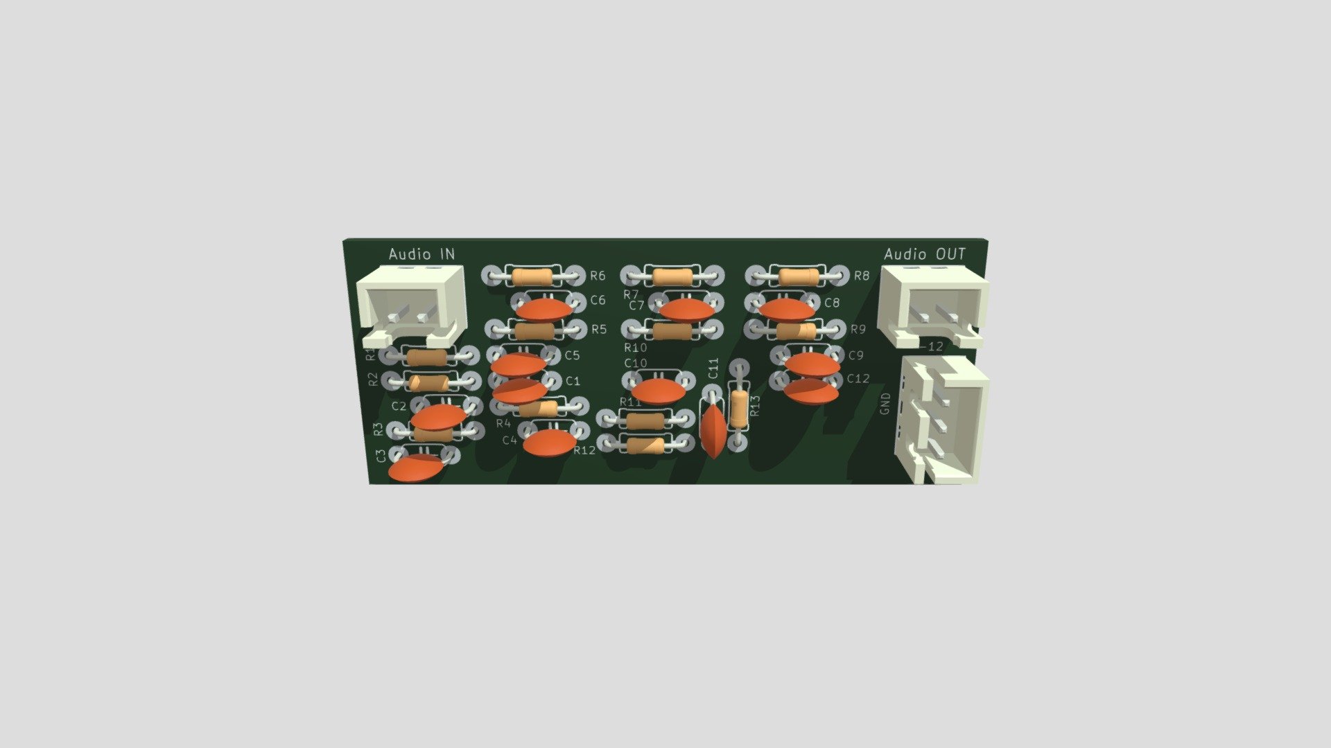 Low pass filter circuit using JRC 4558