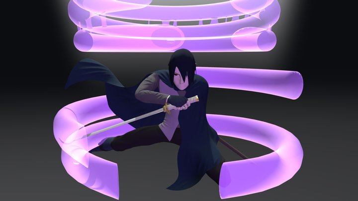 Sasuke Uchiha 3D Model