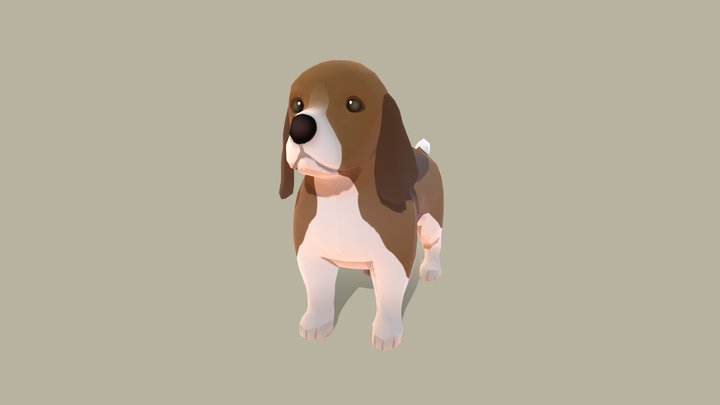 Dog_Beagle 3D Model