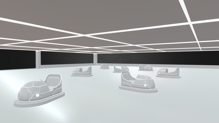 Modelado 3d Carros Chocones VR 3D Model