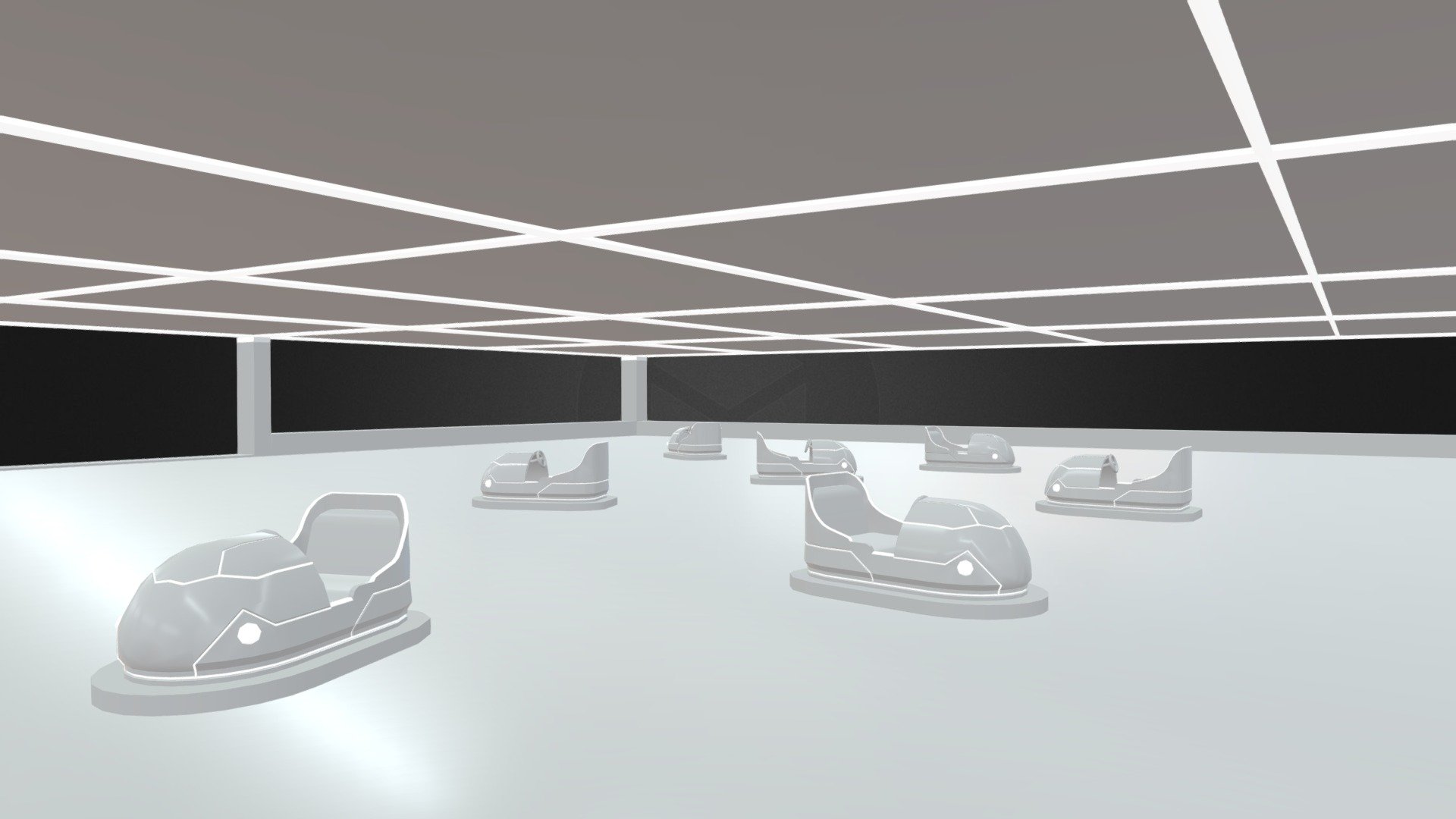 Modelado 3d Carros Chocones VR