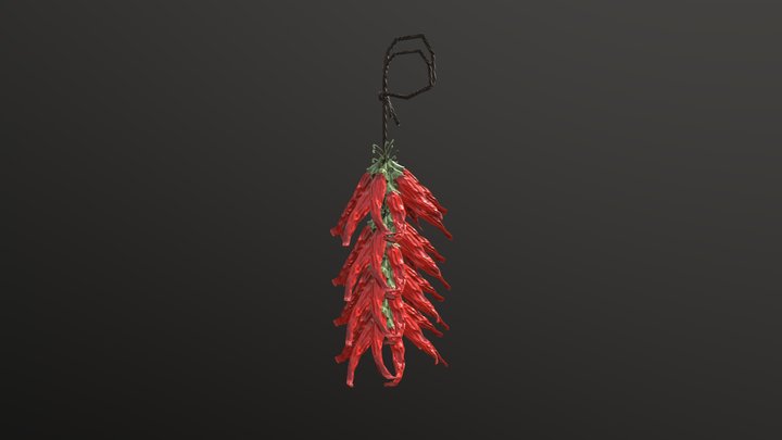 Dried Chili Hanger (short) 3D Model