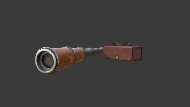 Monocle vintage 3D Model