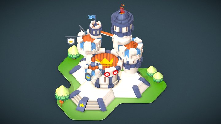 Tower of Castle 3D Model