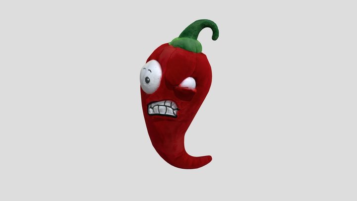 Chili Plush Toy 3D Model