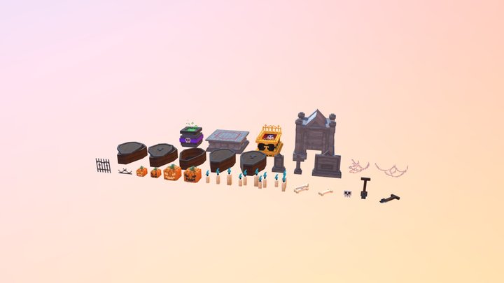 Halloween pack 3D Model