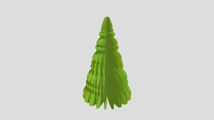 елка гофро 3D Model