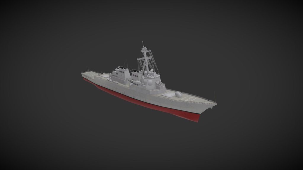 USS Arleigh Burke - 3D model by Serhii (@lokitemplar) [bf88b9f] - Sketchfab