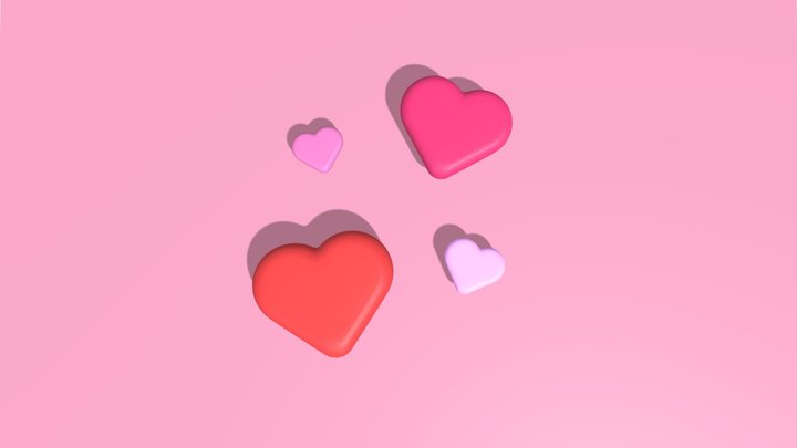 Hearts 3D Model