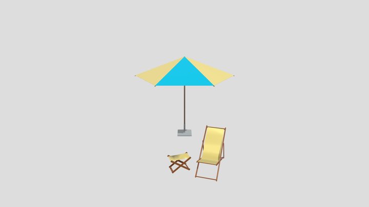 beach-chair-2 3D Model