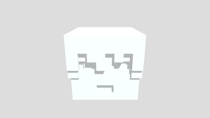 Minecraft Head 3D Model