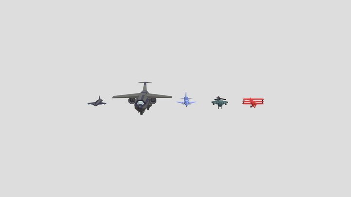 Airplanes Pack 3D Model