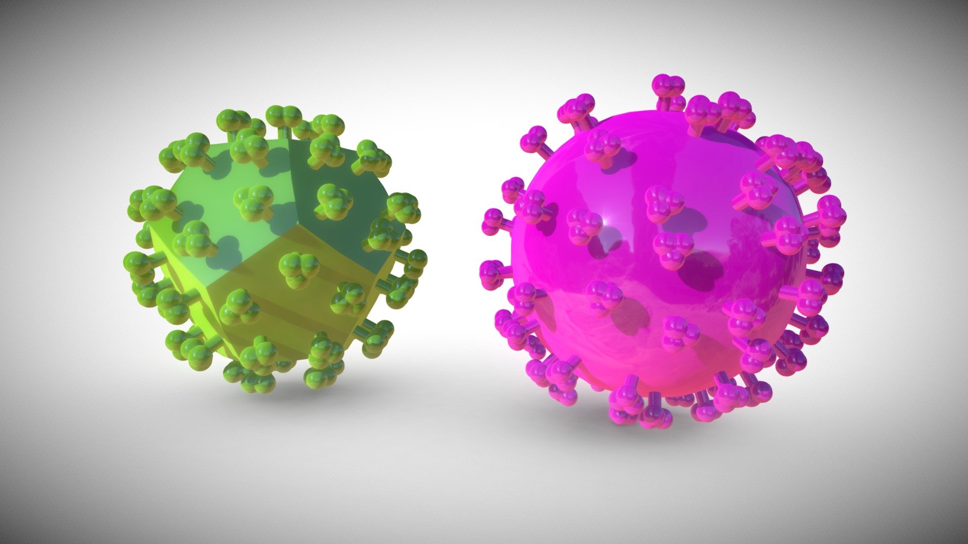 Low Poly Viruses - 3D model by PARSONSARTS (@tomparsons) [bf8cdd1 ...