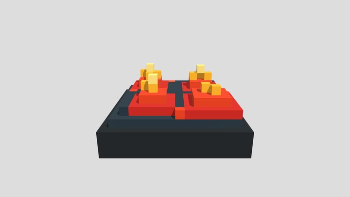 Golden Lichen - Voxel 32x32 (Animated) – Modello 3D gratuito STL