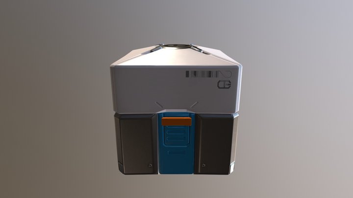 Overwatch Lootbox fan art 3D Model