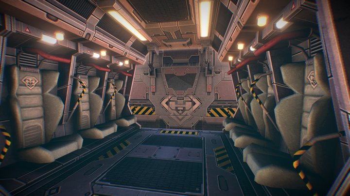 Dropship Interior 3D Model