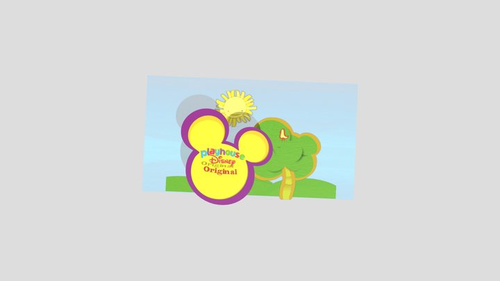 Playhouse Disney Original Logo (2007-2011) Remak 3D Model