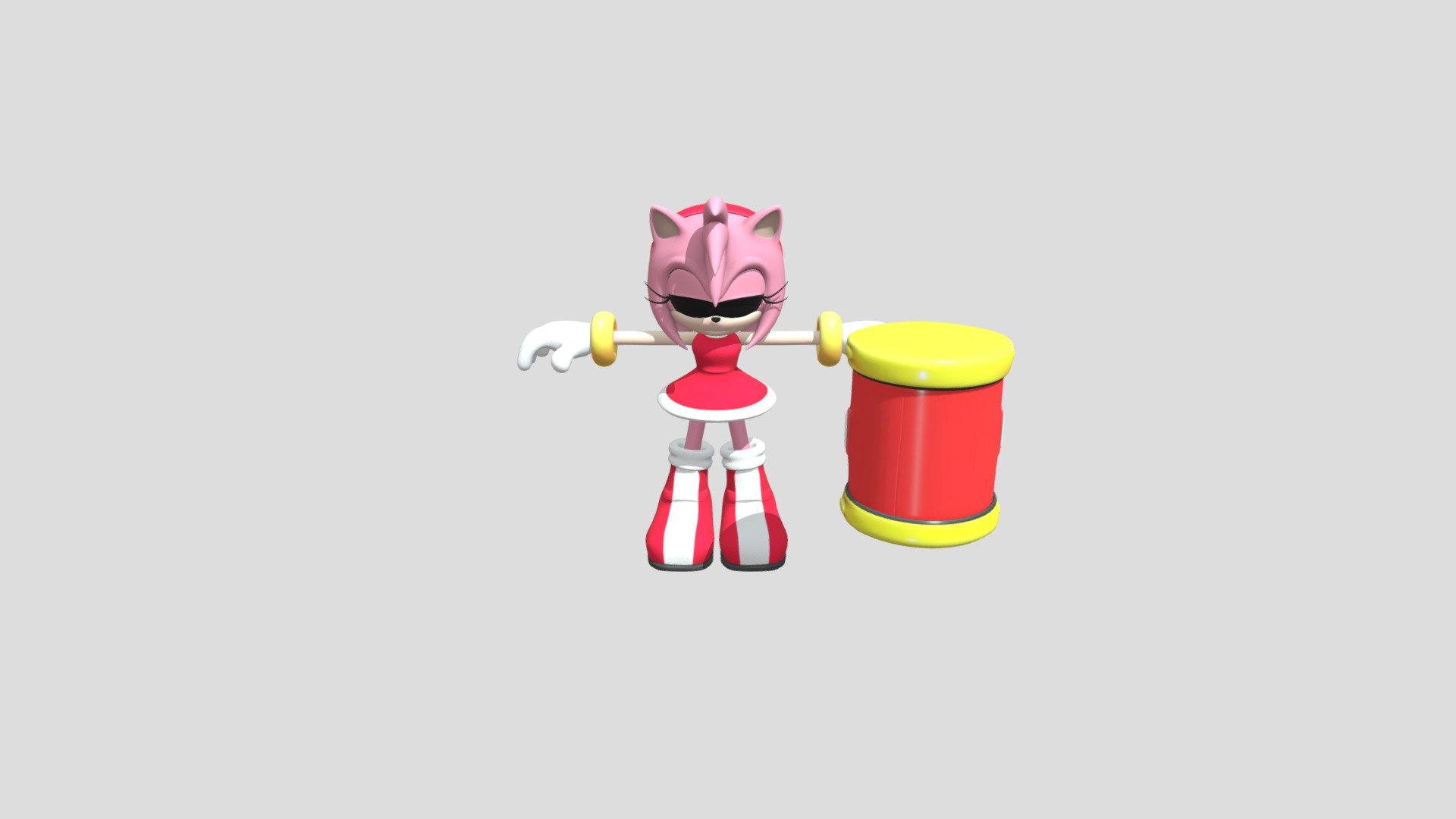 Amy Rose - Download Free 3D model by EvilTheSackboy01 [bf9160d] - Sketchfab