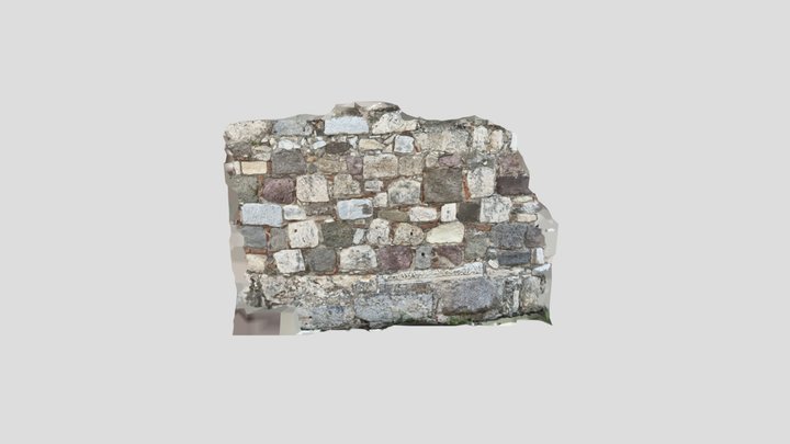 Old Stone Wall 3D Model