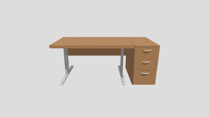 Office Desk 3D Model