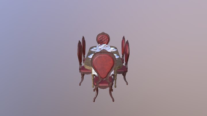 Dining Table 3D Model