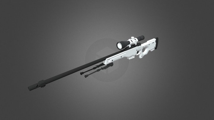 AWP | White 3D Model